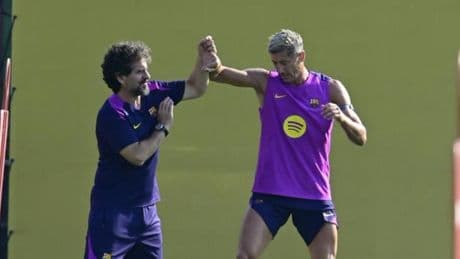 Trabajo específico para Lewandowski, que no estará en Mallorca