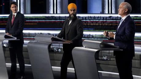 French language leaders' debate rescheduled to 6 p.m. Wednesday because of Habs game