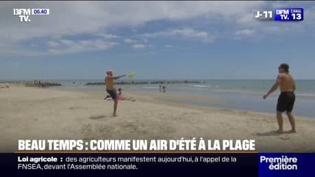 Soleil, chaleur et plage: à Palavas-les-Flots, l'été pointe déjà le bout de son nez