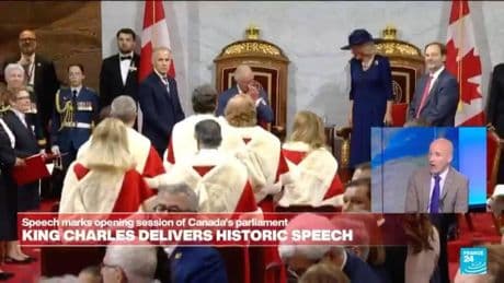 King Charles' speech marks opening session of Canada's parliament
