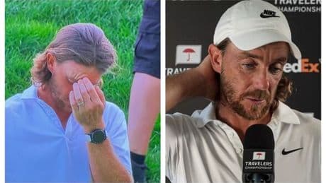 Tommy Fleetwood fights back tears after brutal Travelers collapse on final hole