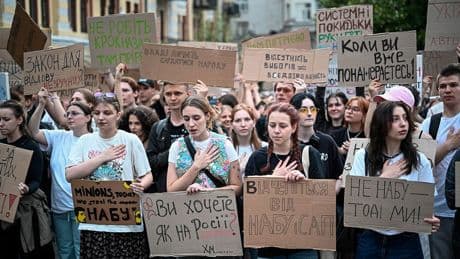 Ukrayna'da yolsuzlukla mücadele protestosu