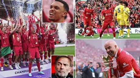 Liverpool 1-1 Crystal Palace: Mohamed Salah late strike cancels out Ismaila Sarr's opener and rescues a point for 10-man Premier League champions - who have Ryan Gravenberch sent off