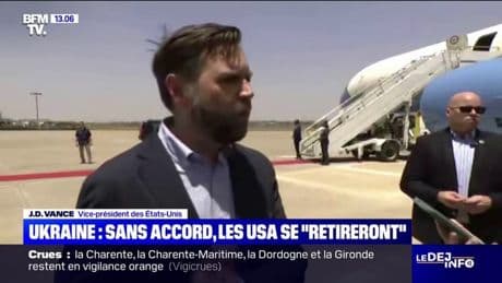 L'Ukraine et la Russie doivent s'entendre sur un accord sinon les États-Unis "se retireront", prévient J.D. Vance