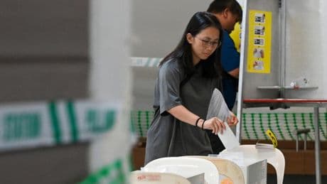 Singapore ruling party headed for landslide victory despite rising opposition
