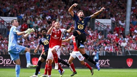 Ligue 1 : malgré le retour réussi d’Olivier Giroud, Lille se contente d’un nul spectaculaire à Brest