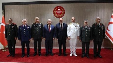 Bakan Güler, Mutlu Barış Harekatı’nın 51’inci yıl dönümü için KKTC’ye gitti