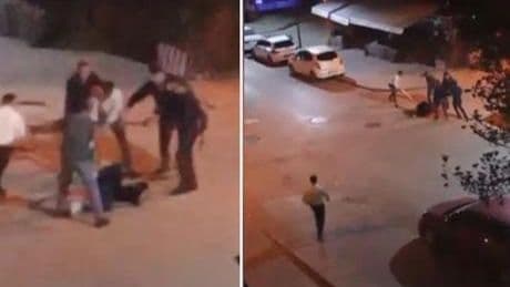 Ankara'da dehşete düşüren görüntü! 7-8 kişilik grup sokak ortasında dakikalarca darbetti
