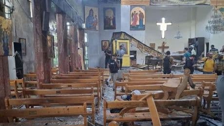 Twenty dead and dozens injured as suicide bomber targets Syrian church