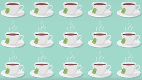 Augentest: Schnelles Suchbild: Entdecken Sie die einzigartige Teetasse in 15 Sekunden?