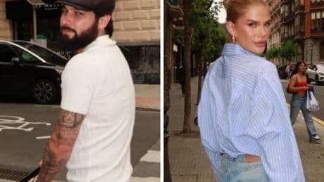 Jota Peleteiro y su mujer pasan unos días en familia en Bilbao