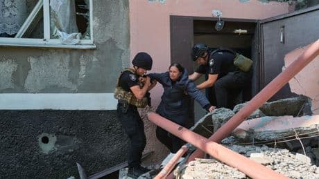 Photos: Scenes from Ukraine on eve of Zelensky talks with Trump, European leaders
