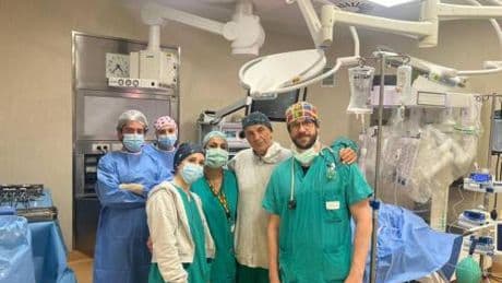 San Camillo Roma, intervento robotico salva organi compromessi da cesareo