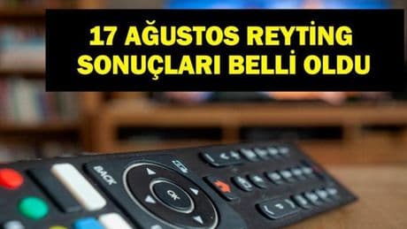 17 AĞUSTOS REYTİNG SONUÇLARI: Kuralsız Sokaklar, Çok Güzel Hareketler 2, Kayhan, Avanak Abdi, Kim Milyoner Olmak İster?, Karayip Korsanları: Siyah İncinin Laneti, MasterChef Türkiye gecenin reyting birincisi kim oldu?
