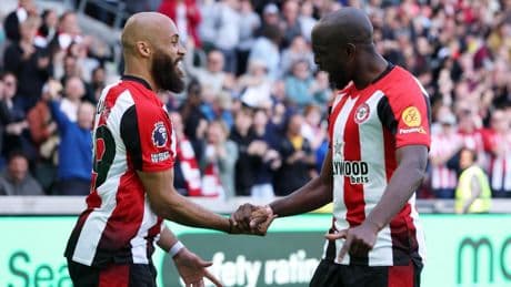 Mbeumo, tras Salah y Haaland, guía al Brentford con un doblete