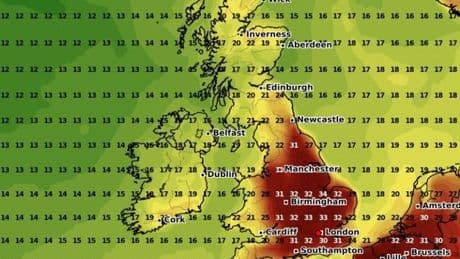 Exact dates for FIVE DAY heatwave as weather maps show 34C is just days away