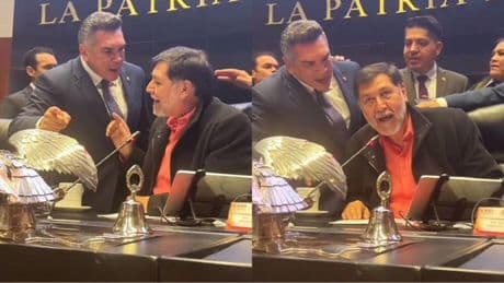 "Te voy a romper la madre": un senador mexicano se encara y agrede al presidente de la Cámara por negarle la palabra