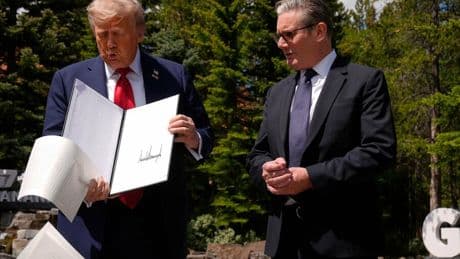 Treffen in Kanada: USA und Großbritannien bringen Handelspakt voran