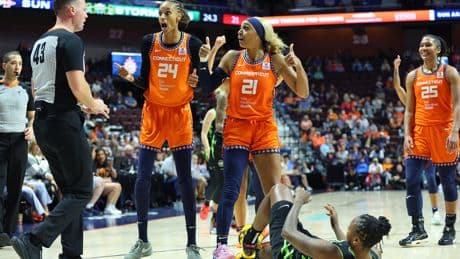 WNBA star DeWanna Bonner confronted columnist Christine Brennan after she asked DiJonai Carrington about Caitlin Clark incident