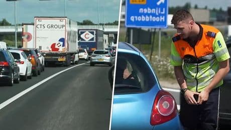 Verkeersaso gepakt in Amsterdamse file: 'Doe ik nooit!'