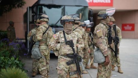 National Guard troops arrive in Los Angeles after violent protests against immigration authorities