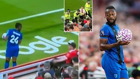 Liverpool fan racism arrest: Police swoop on man, 47, and quiz him on suspicion of a racially aggravated public order offence after slur on Bournemouth's Antoine Semenyo