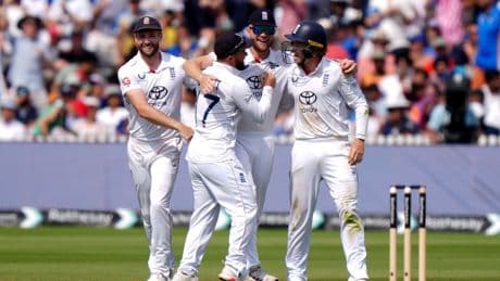 England’s clash with India heading for nerve-shredding conclusion