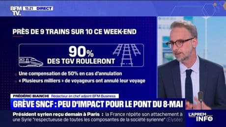 La grève SNCF devrait avoir peu d'impact sur les voyages durant le pont du 8-Mai