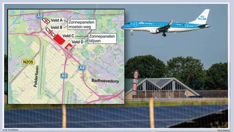 Eigenaar van omstreden megapark met zonnepanelen bij Schiphol komt met opmerkelijk voorstel om ’faillissement’ te voorkomen