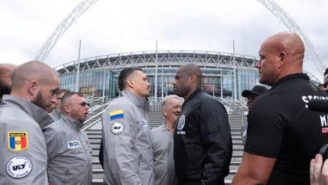 Usyk vs Dubois 2 press conference live: Heavyweight rivals share stage ahead of Wembley rematch