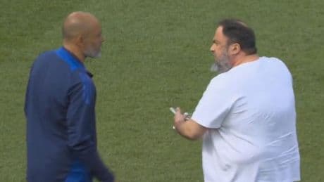 Nottingham Forest owner confronts manager on pitch