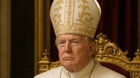 Donald Trump publie un portrait de lui habillé en pape