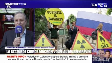 Statue d'Emmanuel Macron dérobée: "On l'attend avec impatience, j'espère qu'elle sera en bon état", assure le directeur du musée Grévin