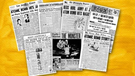 Hiroshima à la une des journaux le 7 août 1945 : “La bombe qui a changé le monde”