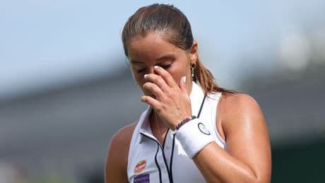 Brit fights back tears after Wimbledon first round exit and admits to 'shocking' level