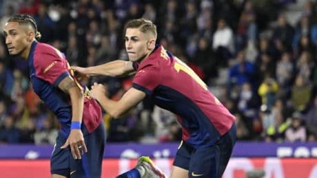 Remontada apurada del Barça en Valladolid para acercarse más al título