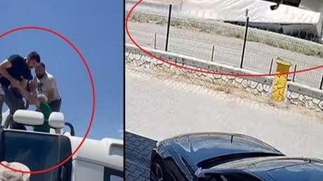 Virajı alamayan TIR devrildi, sürücüyü vatandaşlar kurtardı! O anlar kamerada