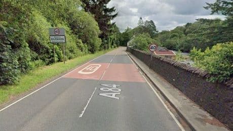 Five weeks of repair works to begin on section of collapsed wall along A84