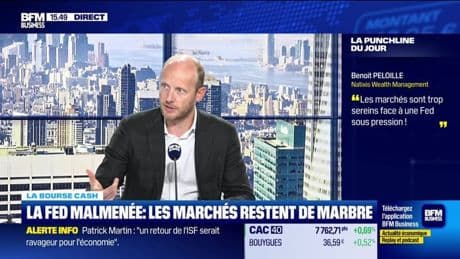 La bourse cash : "Les marchés trop sereins face à une FED sous pression" - 27/08