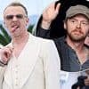 Simon Pegg shows off his edgy new look as he poses with a diamond gun necklace at Mission Impossible photocall during Cannes Film Festival