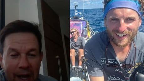 Hollywood star Mark Wahlberg tells Scots brothers rowing the Pacific their story 'could be a movie'