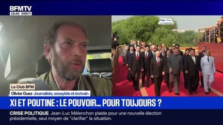 "Atteindre l'immortalité": pour Olivier Guez, écrivain, l'échange entre Poutine et Xi Jinping "n'est pas très surprenant compte tenu de leurs politiques"
