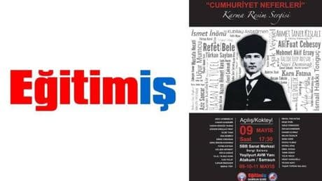 Eğitim-İş’ten ‘Cumhuriyet Neferleri Karma Resim’ sergisi