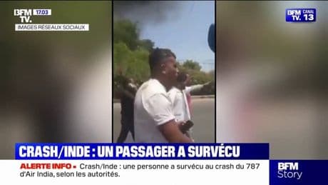Crash d'avion en Inde: les images d'un passager qui a survécu à l'accident