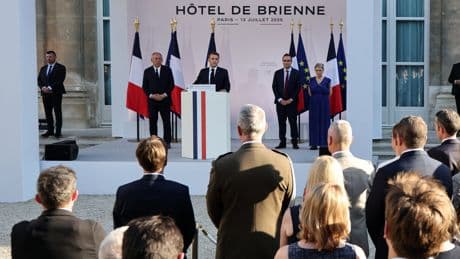 Macron Increases Military Spending, Saying Freedom Is Threatened