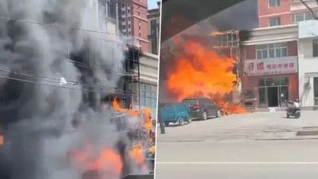 Çin'de restoranda yangın: 22 ölü