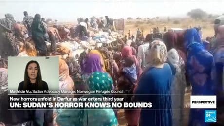 War in Sudan: 'People are having to eat charcoal or boiled leaves to survive'