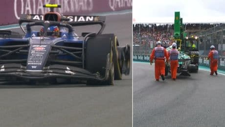 Así fueron los accidentes de Fernando Alonso y Carlos Sainz en el sprint del GP de Miami