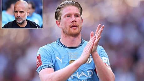 Pep Guardiola refuses to guarantee that Kevin De Bruyne will start his final home game for Man City - and insists full focus is on securing top-five finish