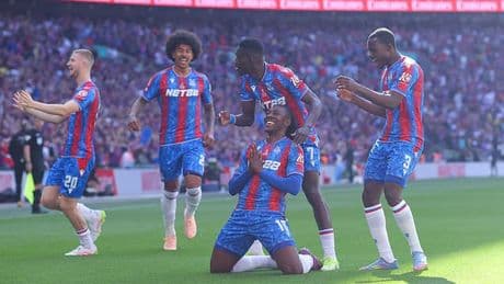 Crystal Palace 1-0 Man City: Eberechi Eze's first half goal leads Eagles to FIRST major trophy in history after Dean Henderson saved Omar Marmoush's penalty